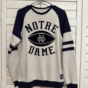 Under Armour Notre Dame Men's Sweater - Navy and White
